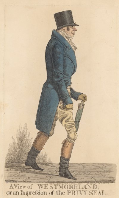 John Fane, 10º Conde de Westmoreland de Richard Dighton