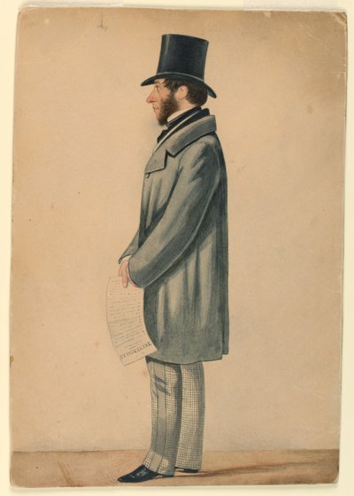 Retrato de hombre desconocido de Richard Dighton