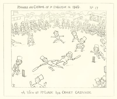 1849, Una vista del campo de cricket de Lord