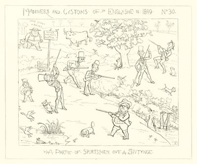 1849, Un grupo de deportistas cazando de Richard Doyle