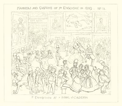 1849, Una exposición en la Real Academia de Richard Doyle