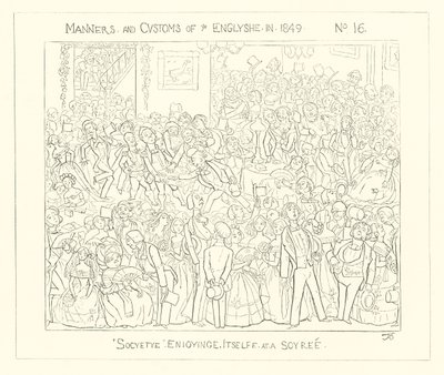1849, La sociedad disfrutando de una velada de Richard Doyle