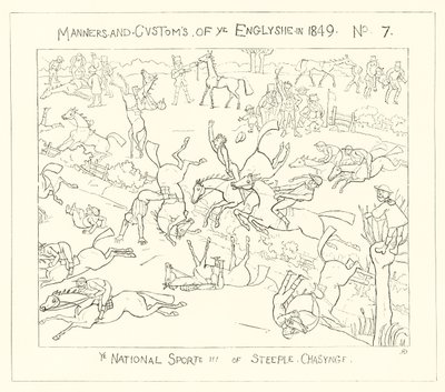 1849, El deporte nacional de las carreras de obstáculos de Richard Doyle