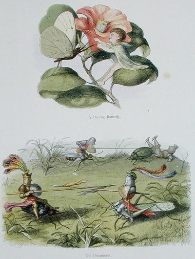 Una Mariposa Bailarina, y El Torneo, ilustraciones de 