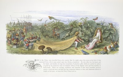 Un príncipe ofreciendo regalos. de Richard Doyle