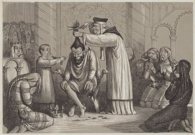 Tratamiento bárbaro de Enrique I, por un Obispo Normando de Richard Doyle