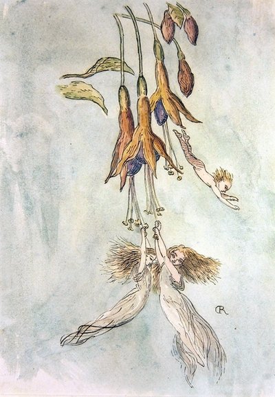 Banquete entre las fucsias de Richard Doyle