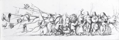 Visitantes franceses a la Gran Exposición de 1851 de Richard Doyle