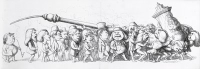 Visitantes alemanes a la Gran Exposición de 1851 de Richard Doyle