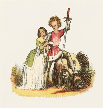 Ilustración para Jack El Matagigantes (litografía en color) de Richard Doyle