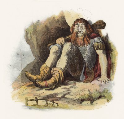 Ilustración para Jack El Matagigantes de Richard Doyle