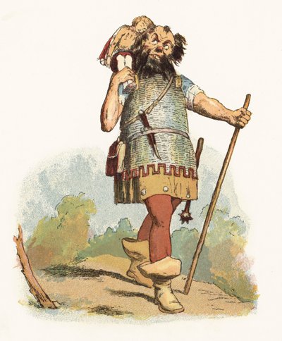 Ilustración para Jack El Matagigantes de Richard Doyle