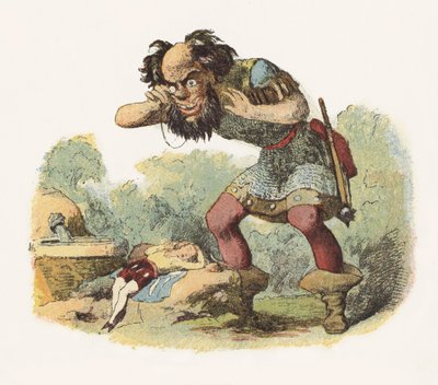 Ilustración para Jack El Matagigantes de Richard Doyle