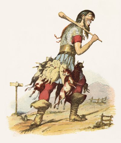 Ilustración para Jack el mata gigantes de Richard Doyle