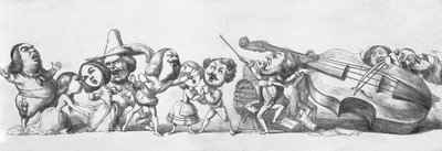 Visitantes italianos a la Gran Exposición de 1851 de Richard Doyle