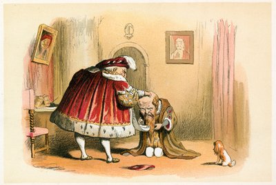 Rey Enrique VIII y un miembro del Parlamento de Richard Doyle