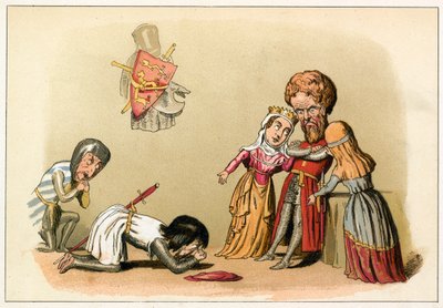 El Rey Juan se somete a su hermano el Rey Ricardo de Richard Doyle