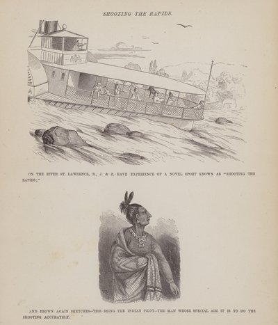 Página de El tour americano de los Sres. Brown, Jones y Robinson (grabado) de Richard Doyle