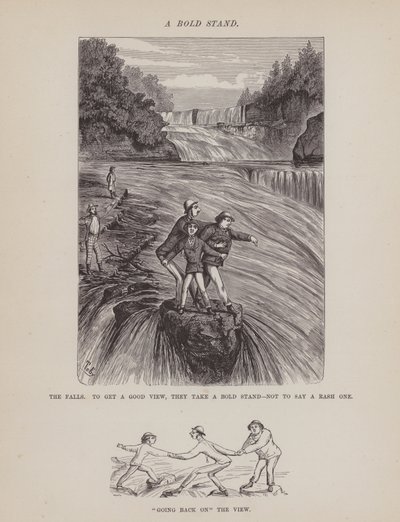 Página de El tour americano de los Sres. Brown, Jones y Robinson (grabado) de Richard Doyle