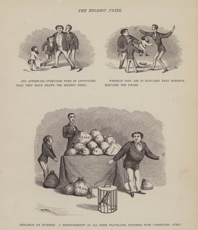Página del Tour Americano de los Sres. Brown, Jones y Robinson (grabado) de Richard Doyle