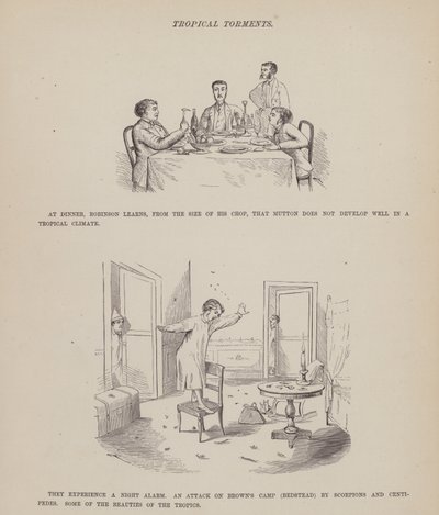 Página del Tour Americano de los Sres. Brown, Jones y Robinson (grabado) de Richard Doyle