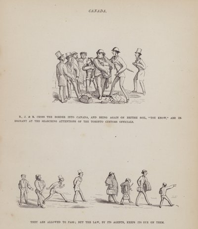 Página del Tour Americano de los Sres. Brown, Jones y Robinson de Richard Doyle