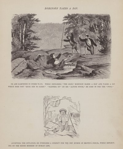 Página del Tour Americano de los Sres. Brown, Jones y Robinson de Richard Doyle