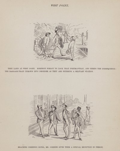 Página del Tour Americano de los Sres. Brown, Jones y Robinson de Richard Doyle