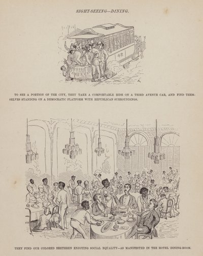 Página del Tour Americano de los Sres. Brown, Jones y Robinson de Richard Doyle