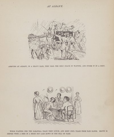 Página del Tour Americano de los Sres. Brown, Jones y Robinson de Richard Doyle