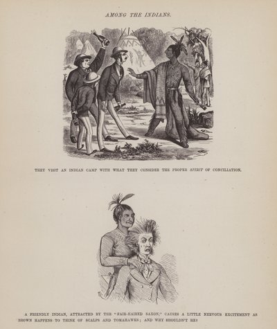 Página del Tour Americano de los Sres. Brown, Jones y Robinson (grabado) de Richard Doyle