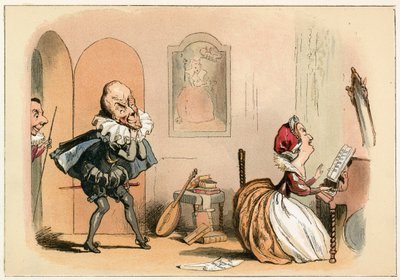 La Reina Isabel I y el Embajador Escocés de Richard Doyle