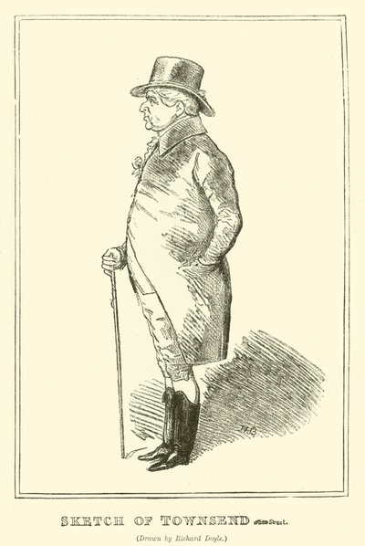 Boceto de Townsend de Richard Doyle