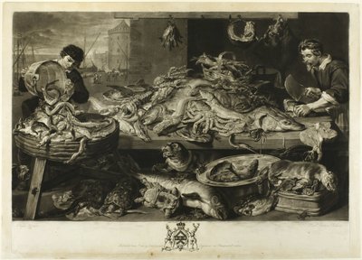 Un mercado de pescado de Richard Earlom