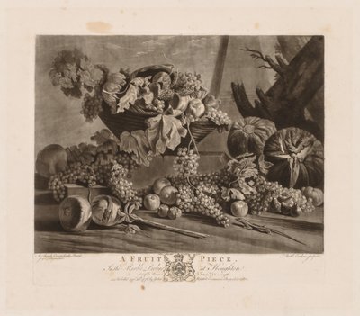 Una pieza de fruta, 1776 de Richard Earlom