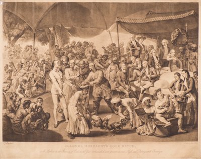 Pelea de Gallos del Coronel Mordaunt de Richard Earlom