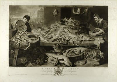 Mercado de pescado de Richard Earlom