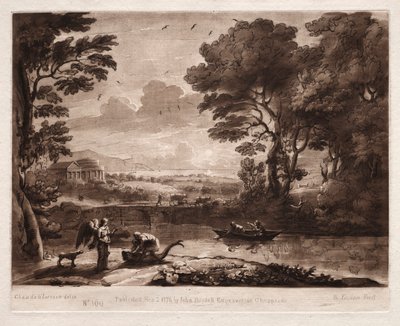 Liber Veritatis: No. 160, Tobías y el ángel, 1774 de Richard Earlom