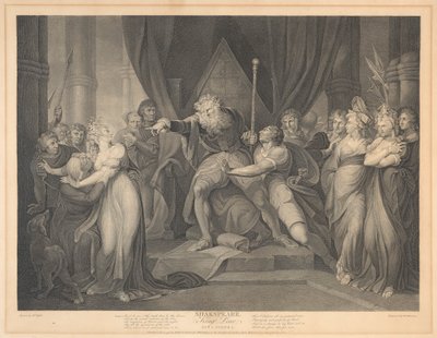 Shakespeare, Rey Lear, Acto I, Escena I de Richard Earlom