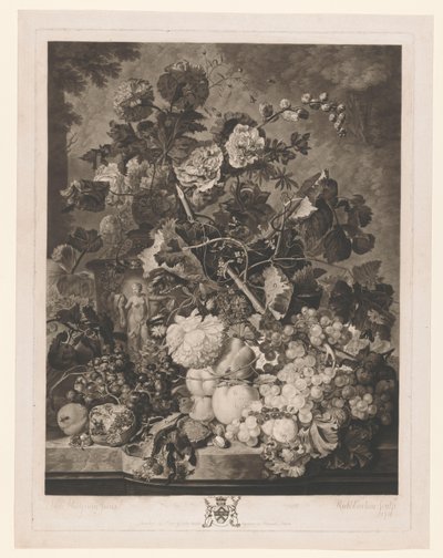 bodegón de frutas y flores de Richard Earlom
