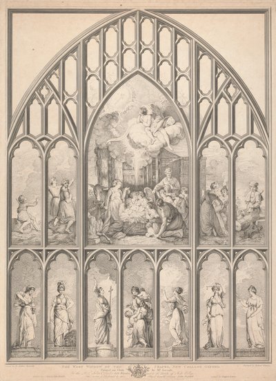 Ventana oeste de la capilla del New College de Oxford: de Richard Earlom
