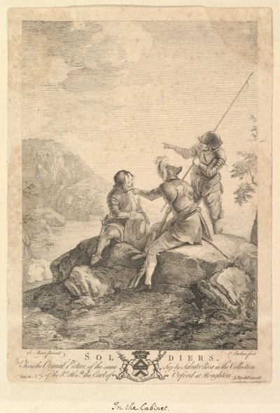 Tres soldados, 1766-67 de Richard Earlom