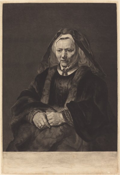 La esposa de Rembrandt de Richard Earlom after Rembrandt van Rijn
