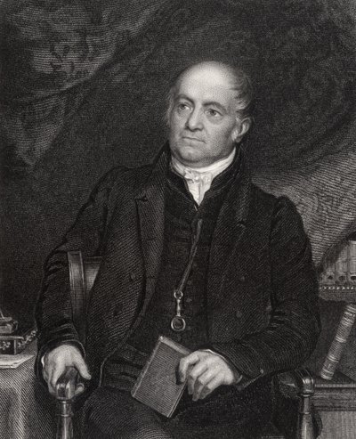 Olinthus Gilbert Gregory, grabado por H. Robinson, de 