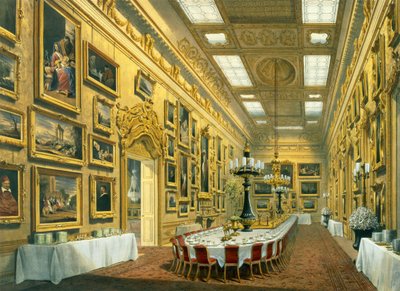 La Galería de Waterloo, Apsley House, reproducida en 