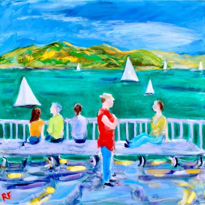Un banco, Sausalito de Richard Fox
