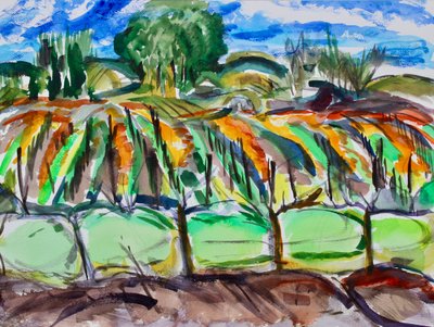 Viñedos de otoño, Napa, 2017 de Richard Fox