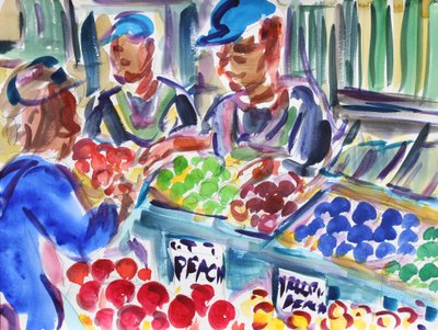 Vendedores de frutas de Richard Fox