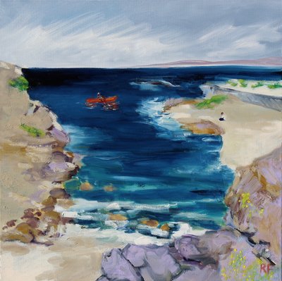 Kayakista, Bahía de Monterey de Richard Fox