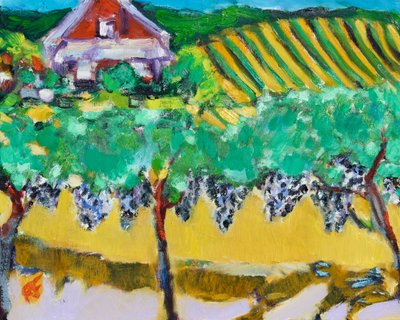 Uvas Merlot, Napa de Richard Fox